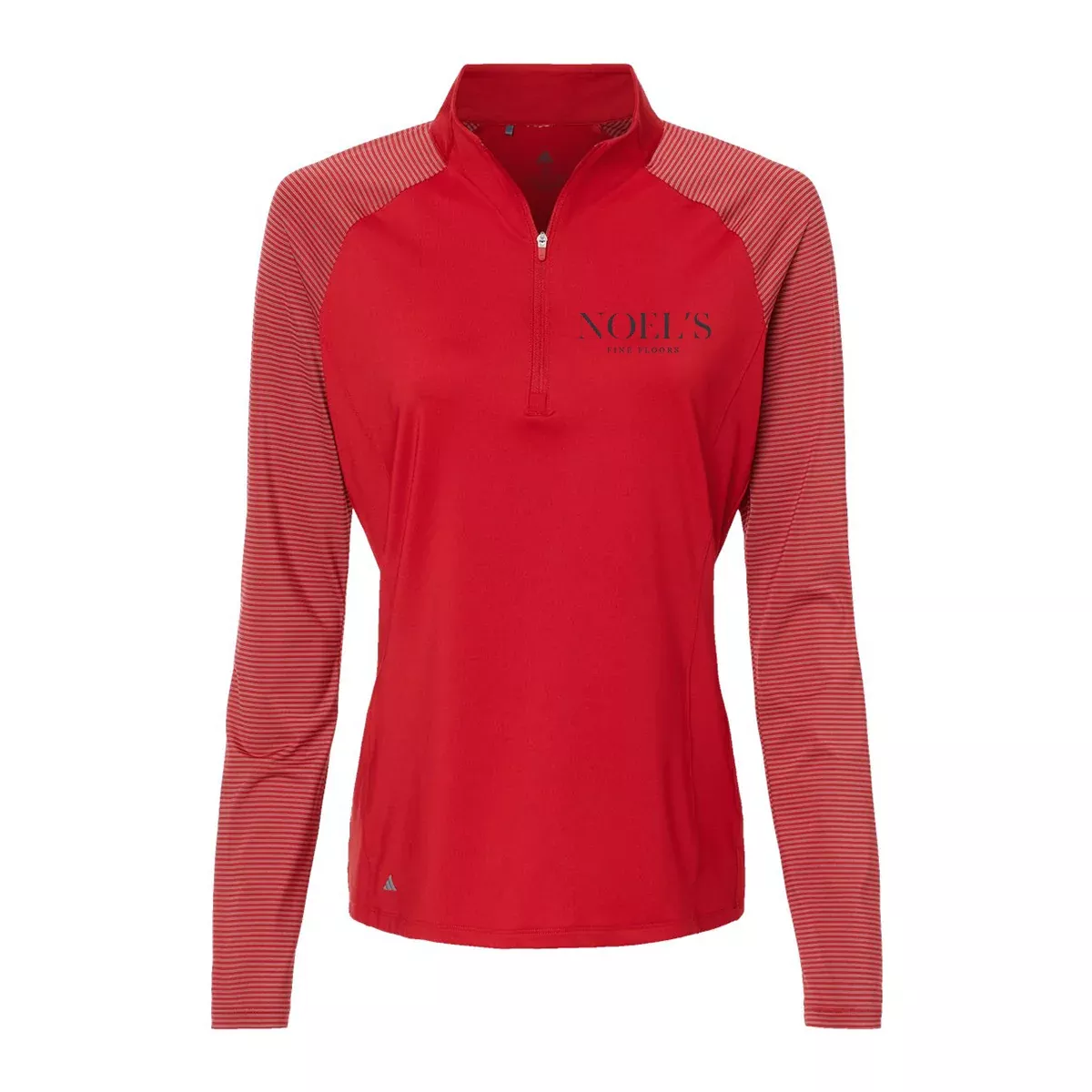 Adidas Women's Stripe Block Quarter-Zip Pullover A521, Screen Print