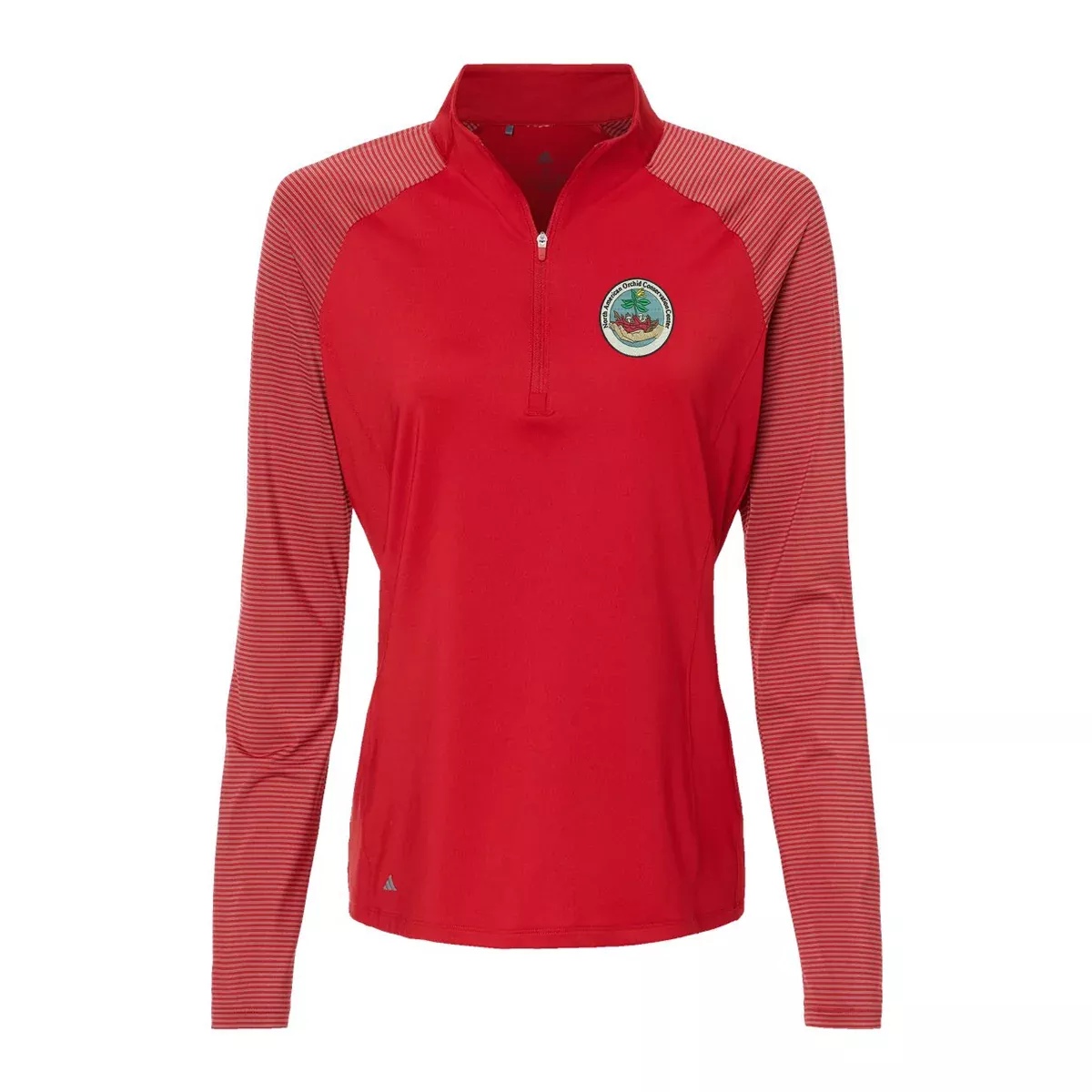 Adidas Women's Stripe Block Quarter-Zip Pullover A521