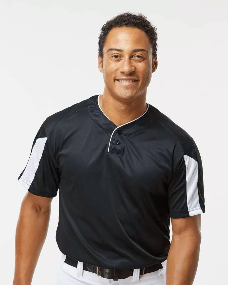 Alleson Athletic 7976 - Striker Placket - Black/ White