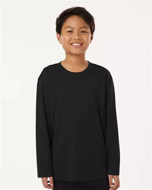 AllPro 48400Y Pro-Lock Youth Performance Long Sleeve T-Shirt With Custom ScreenPrint
