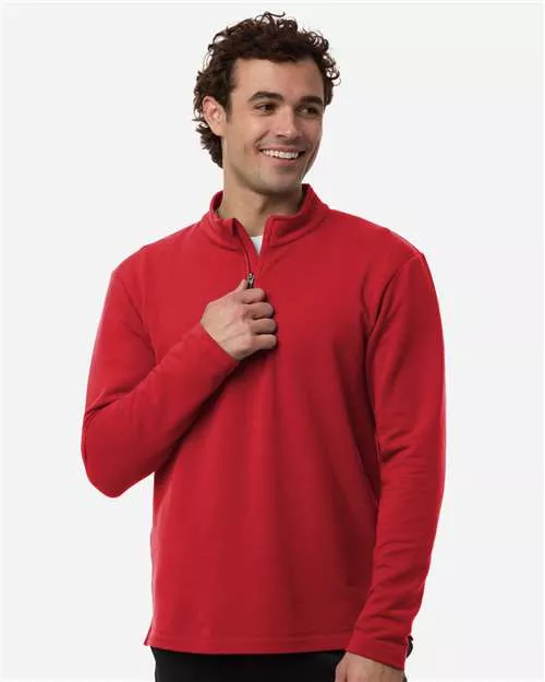 AllPro STF870 Men's Stretch Quarter-Zip Fleece Pullover