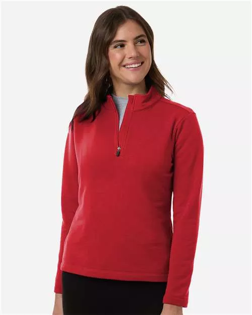 AllPro STF870L Women's Stretch Quarter-Zip Fleece Pullover