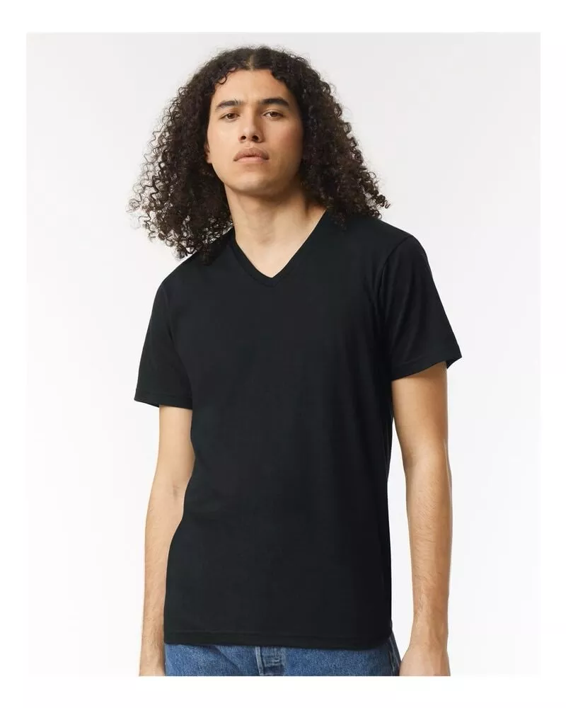 American Apparel 2006CVC - CVC V-Neck Tee - Black