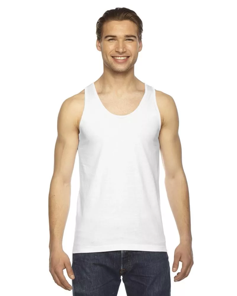 American Apparel 2408 - Unisex Fine Jersey Tank - White