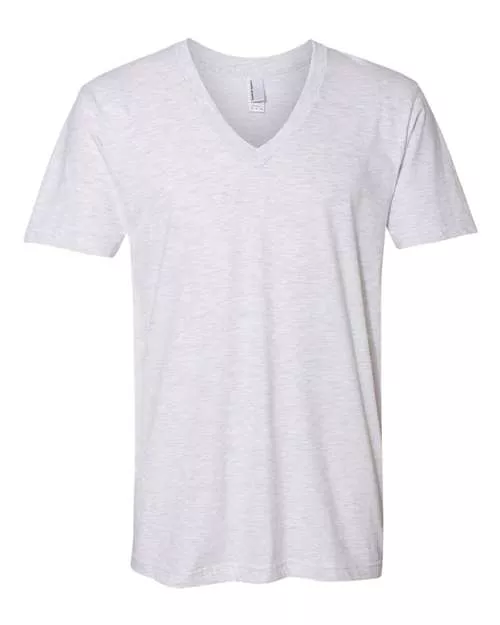 American Apparel 2456W Fine Jersey V-Neck Tee With Custom ScreenPrint