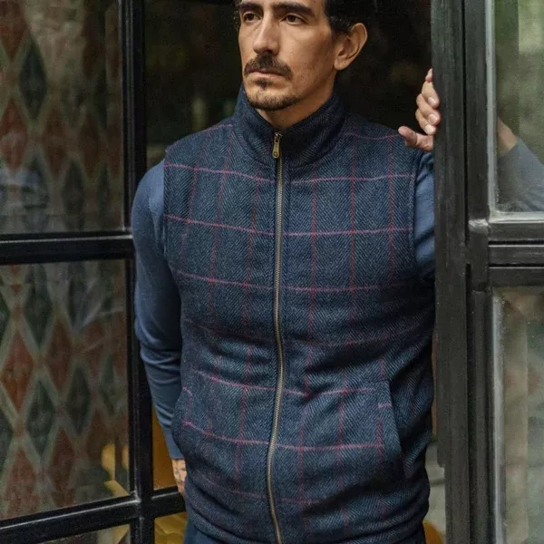 Ashton Wool Herringbone Vest