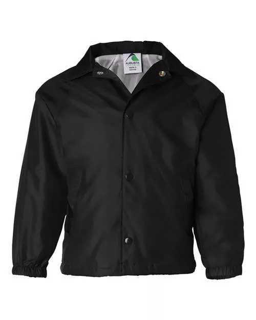 Augusta Sportswear 3101 Youth Coach's Jacket With Custom Embroidery
