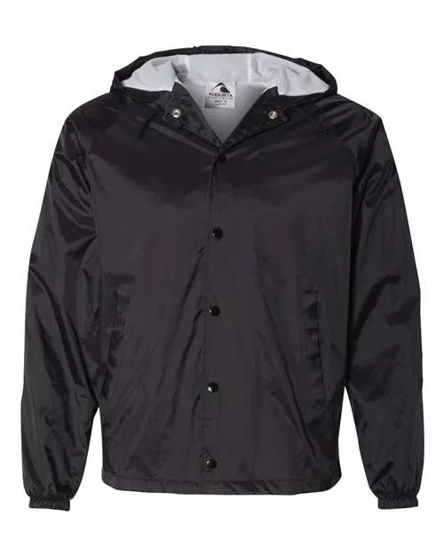 Augusta Sportswear 3102A Hooded Coach's Jacket With Custom Embroidery