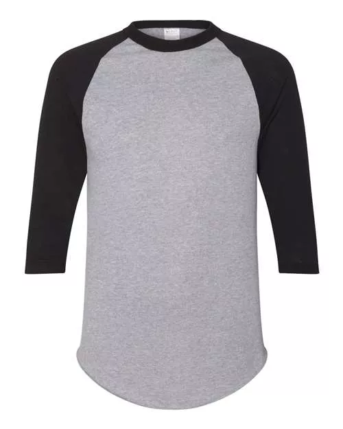 Augusta Sportswear 4420A Three-Quarter Raglan Sleeve Baseball Jersey With Custom ScreenPrint