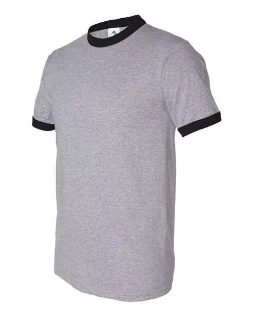 Augusta Sportswear 710 50/50 Ringer T-Shirt With Custom ScreenPrint