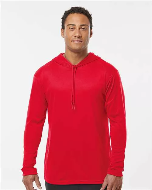 Badger 4105 Unisex B-Core Hooded Long Sleeve T-Shirt