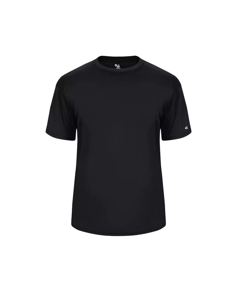 Badger 4120 - B-Dry Core T-Shirt with Sport Shoulders - Black