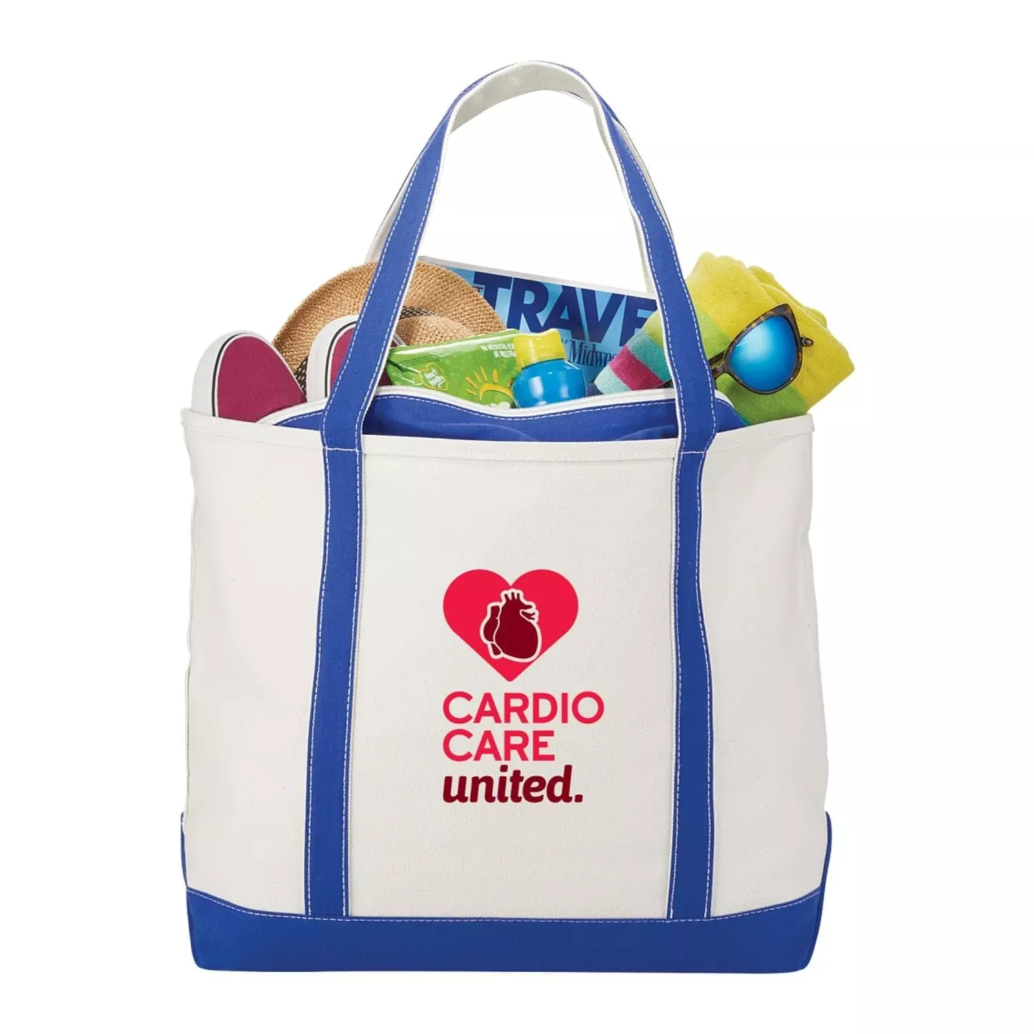 Baltic 24oz Cotton Canvas Tall Zippered Tote