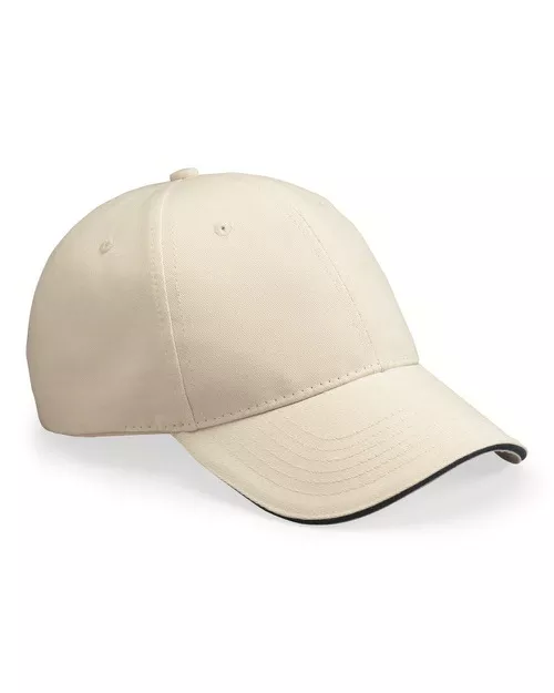 Bayside – USA-Made Structured Twill Cap with Sandwich Visor