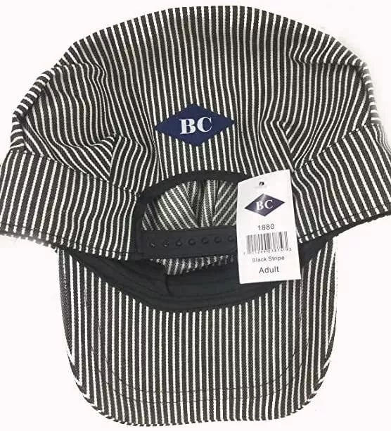 BC Adult Classic Train Engineer Conductor's Adjustable Cap