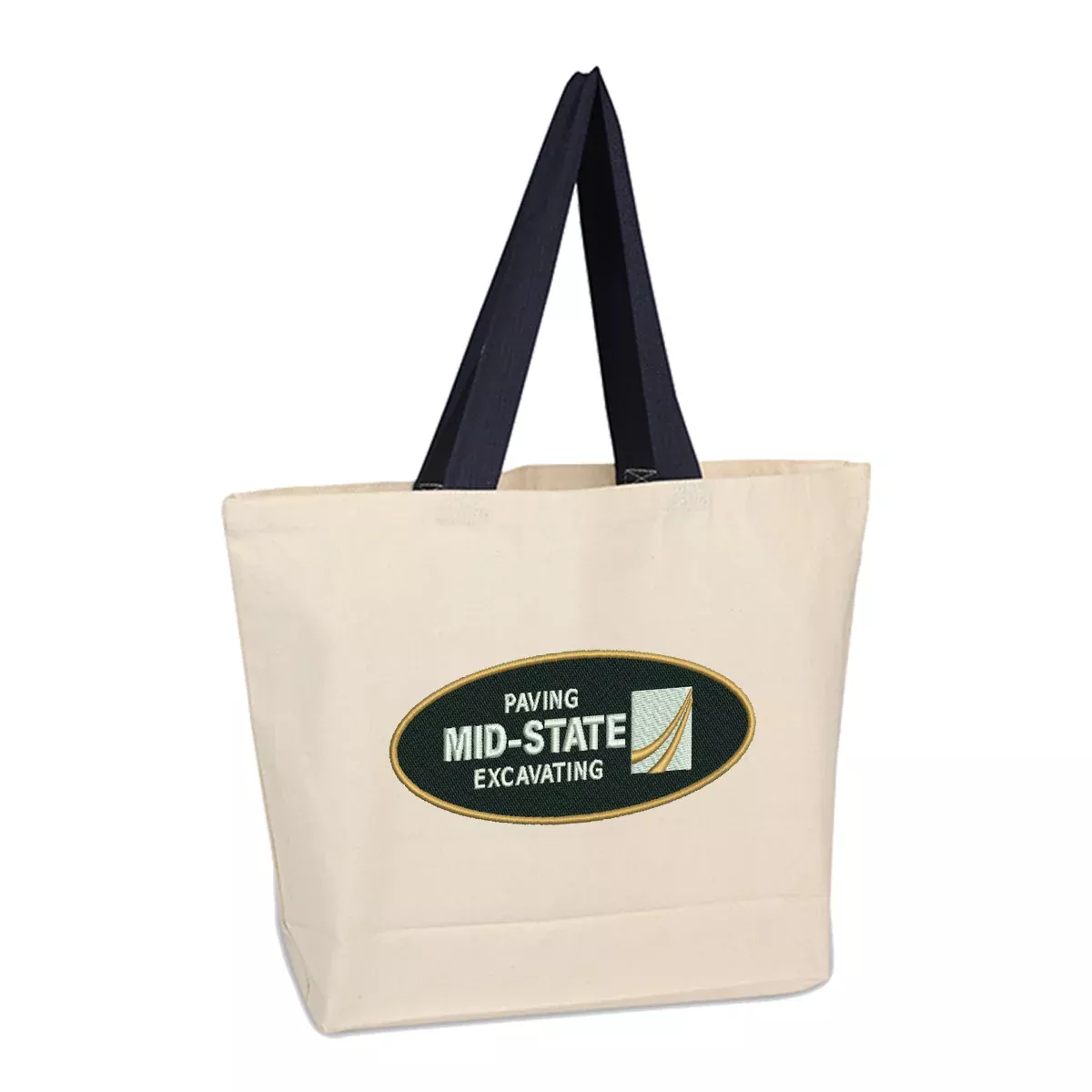 Beach Bag with Colored Handles