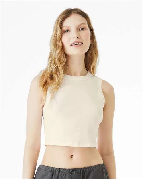 BELLA + CANVAS 1013 Women's Micro Rib Muscle Crop Tank