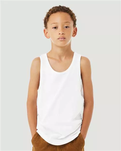 BELLA + CANVAS 3480YCVC Youth Heather CVC Tank