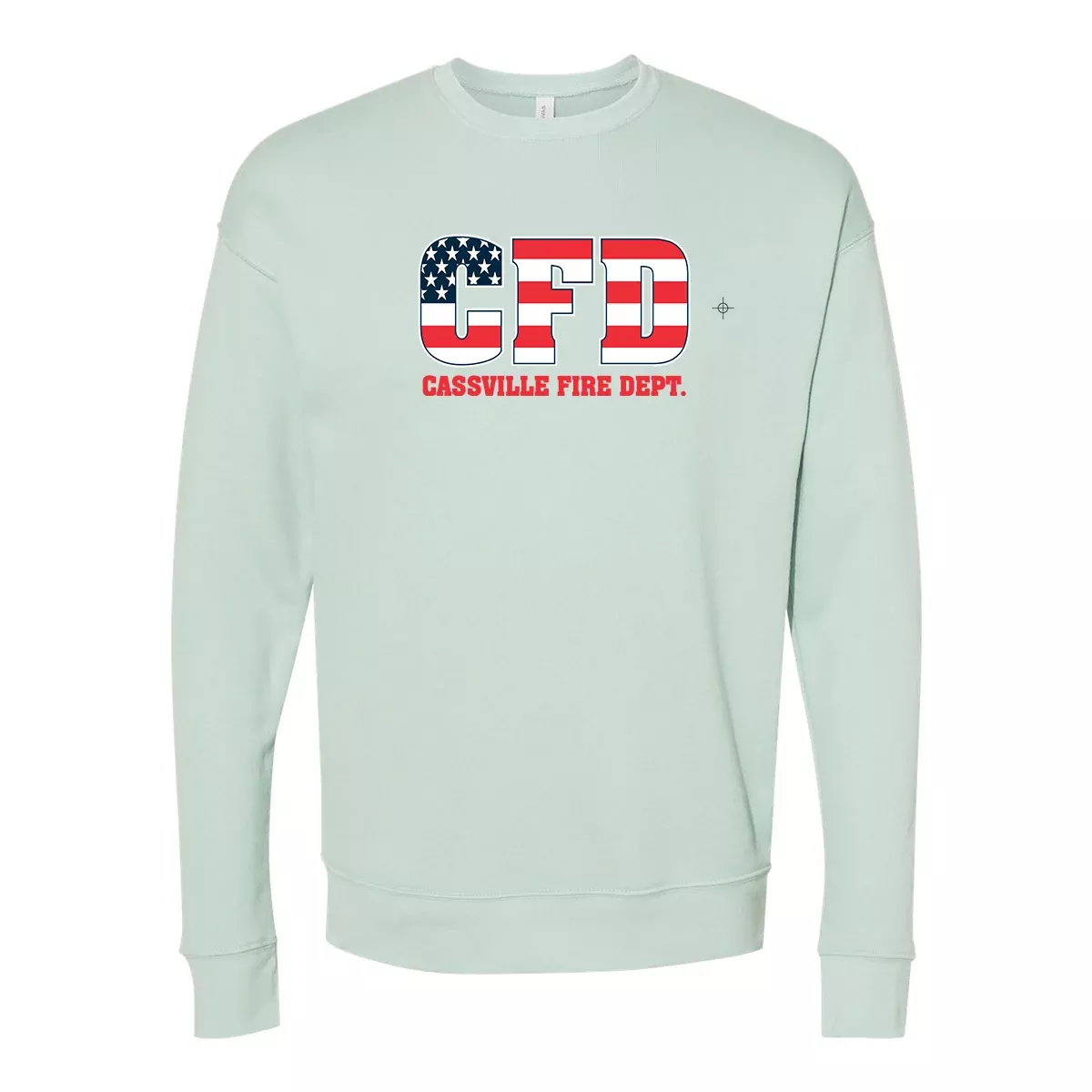 Bella + Canvas Sponge Fleece Drop Shoulder Crewneck, Full Color