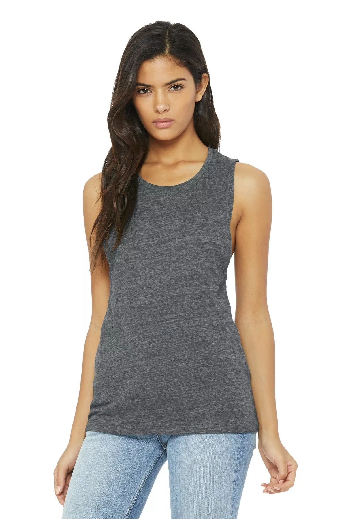 BELLA+CANVASWomen's Flowy Scoop Muscle Tank. BC8803