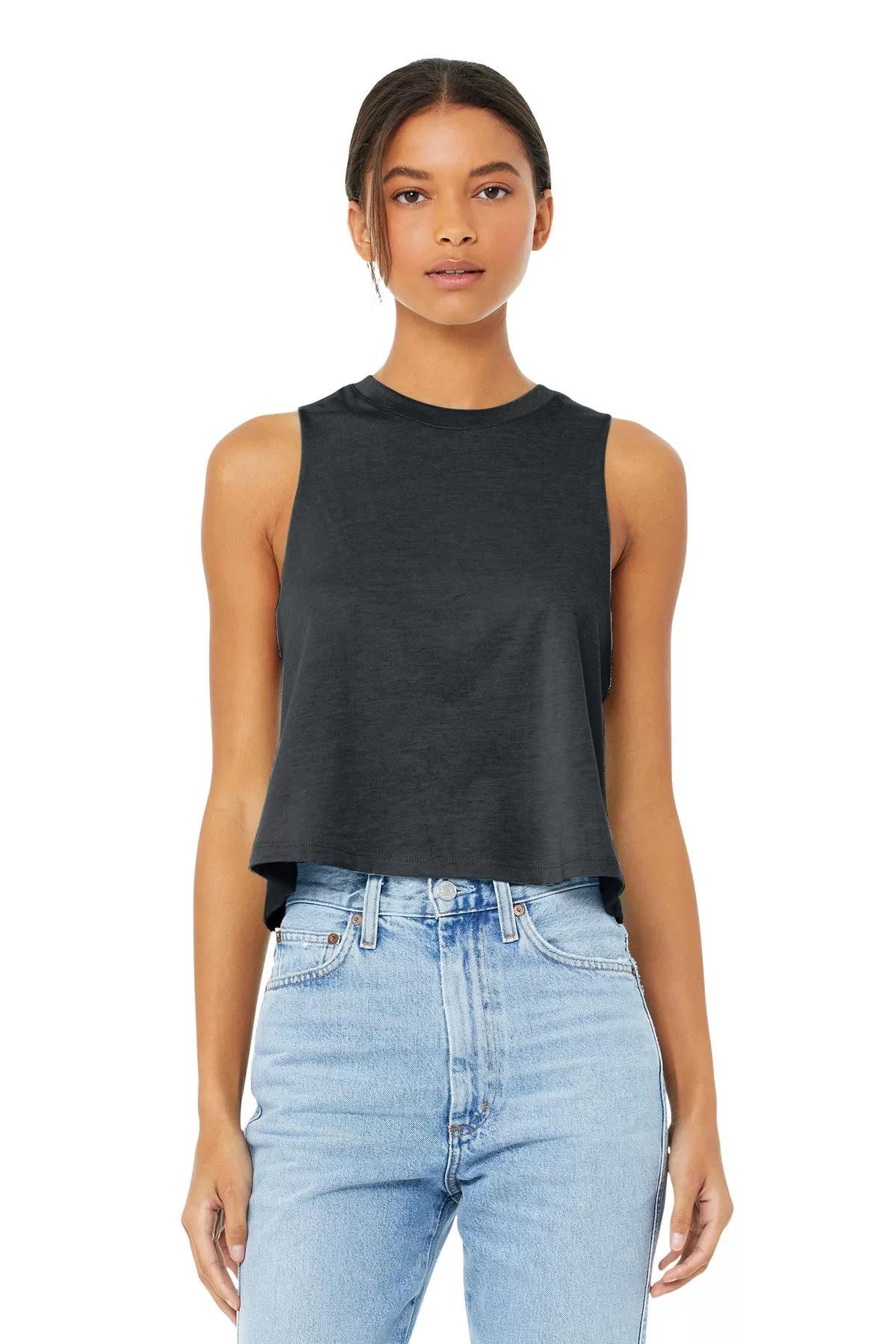 BELLA+CANVASWomen's Racerback Cropped Tank. BC6682