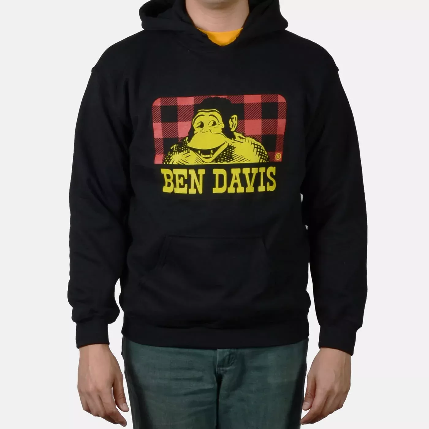 Ben Davis - Lumberjack Gorilla Logo Pullover Hooded Sweatshirt - Black - (9036)