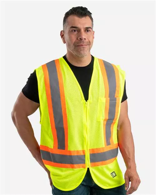 Berne Apparel HVV046 Men's Hi-Vis Class 2 Multi-Color Vest