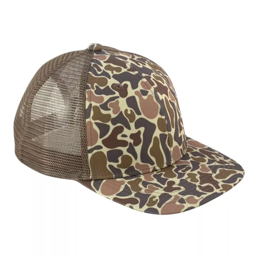 Blank Rope Hats Camo Trucker Cap Mesh Back
