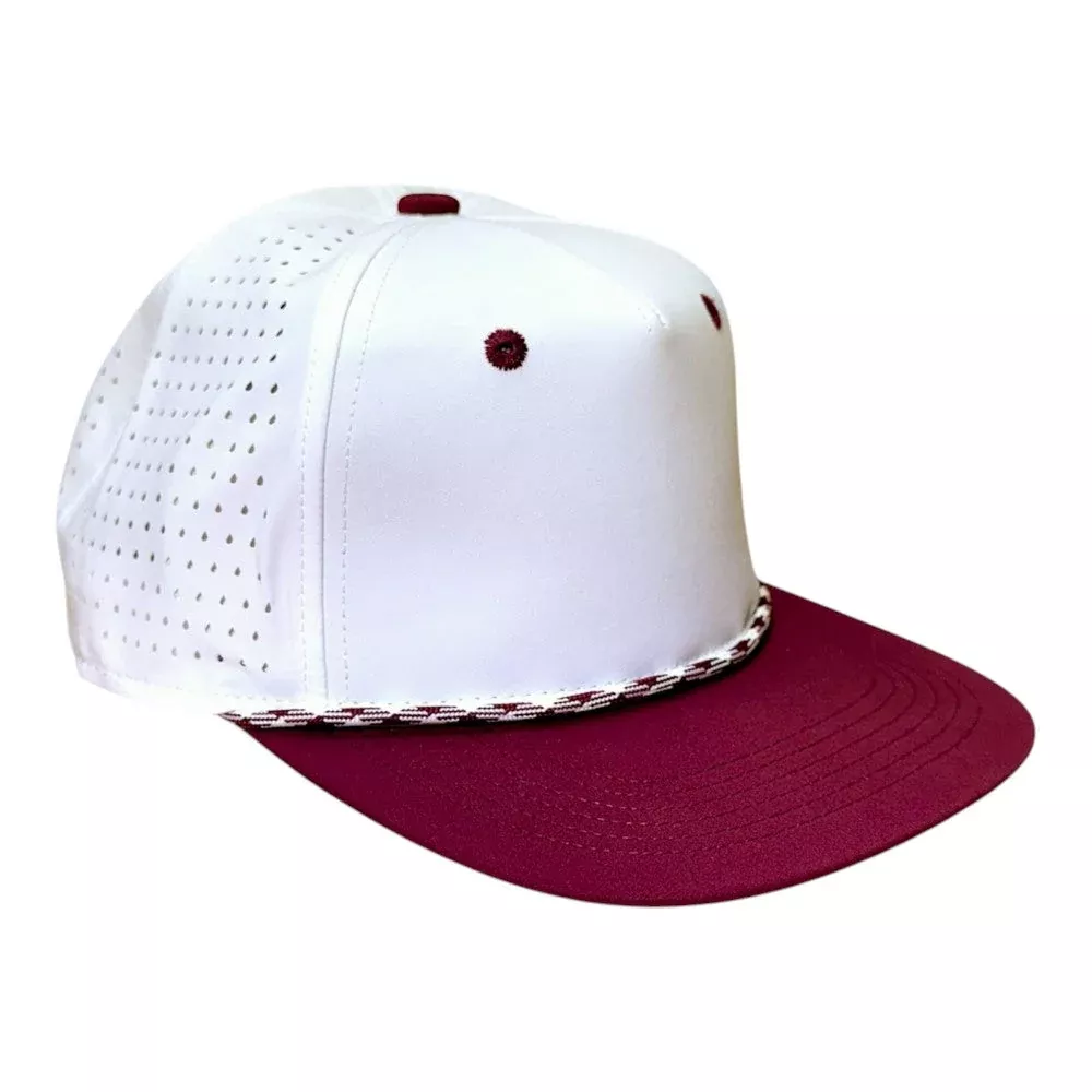Blank Rope Hats Perforated Structured Cap