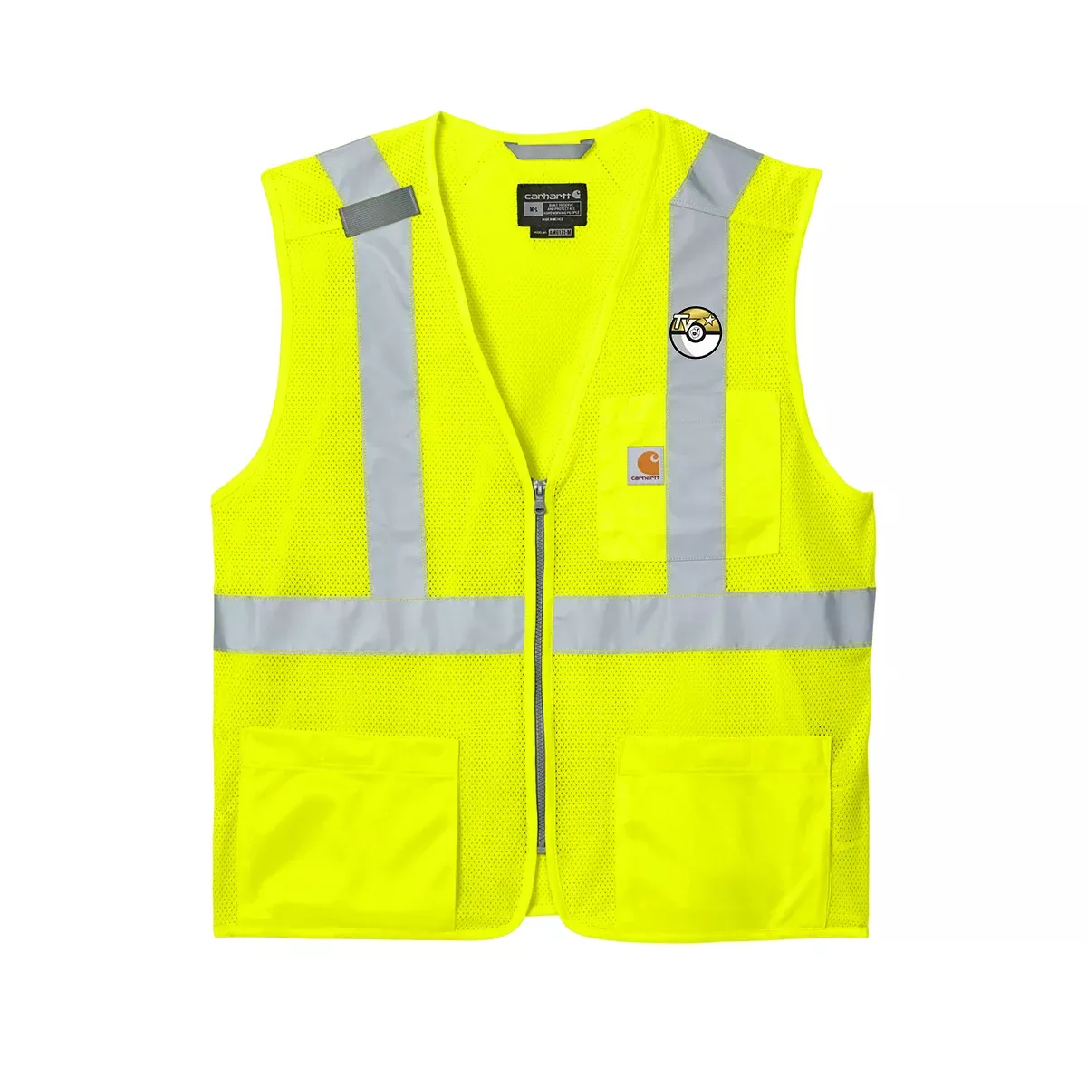 Carhartt ANSI Class 2 Mesh Zip-Front Vest, Full Color