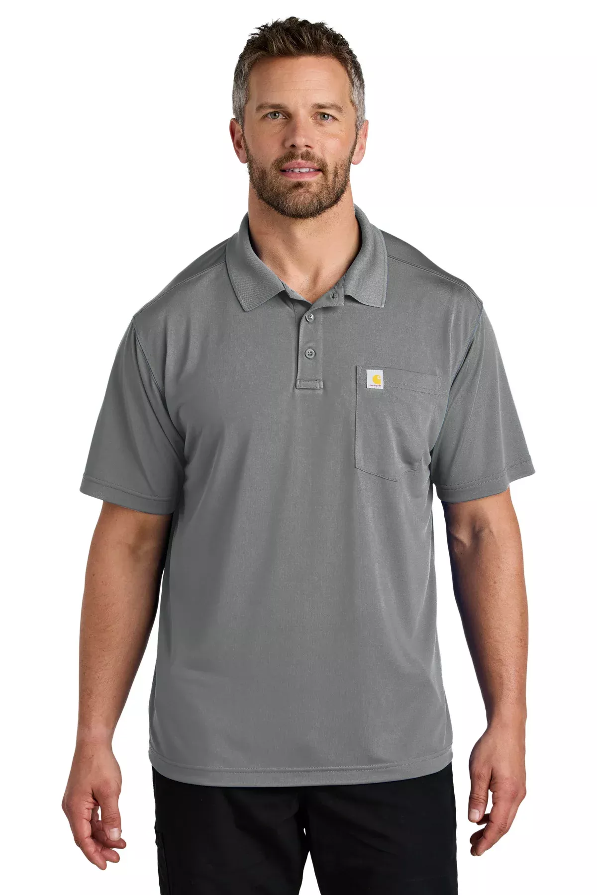 Carhartt CT106880 Force Snag-Resistant Pocket Polo With Custom Embroidery