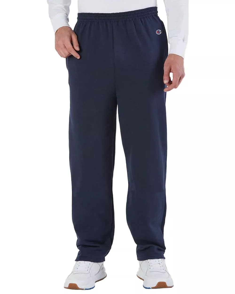 Champion - Powerblend Open-Bottom Sweatpants w/ Pockets