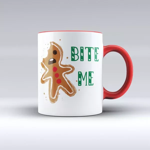 Christmas Coffee Mug - Bite Me Mug - 150tees
