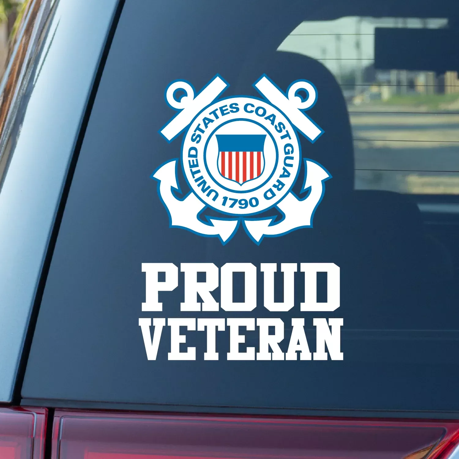 Coast Guard Veteran Vinyl Decal