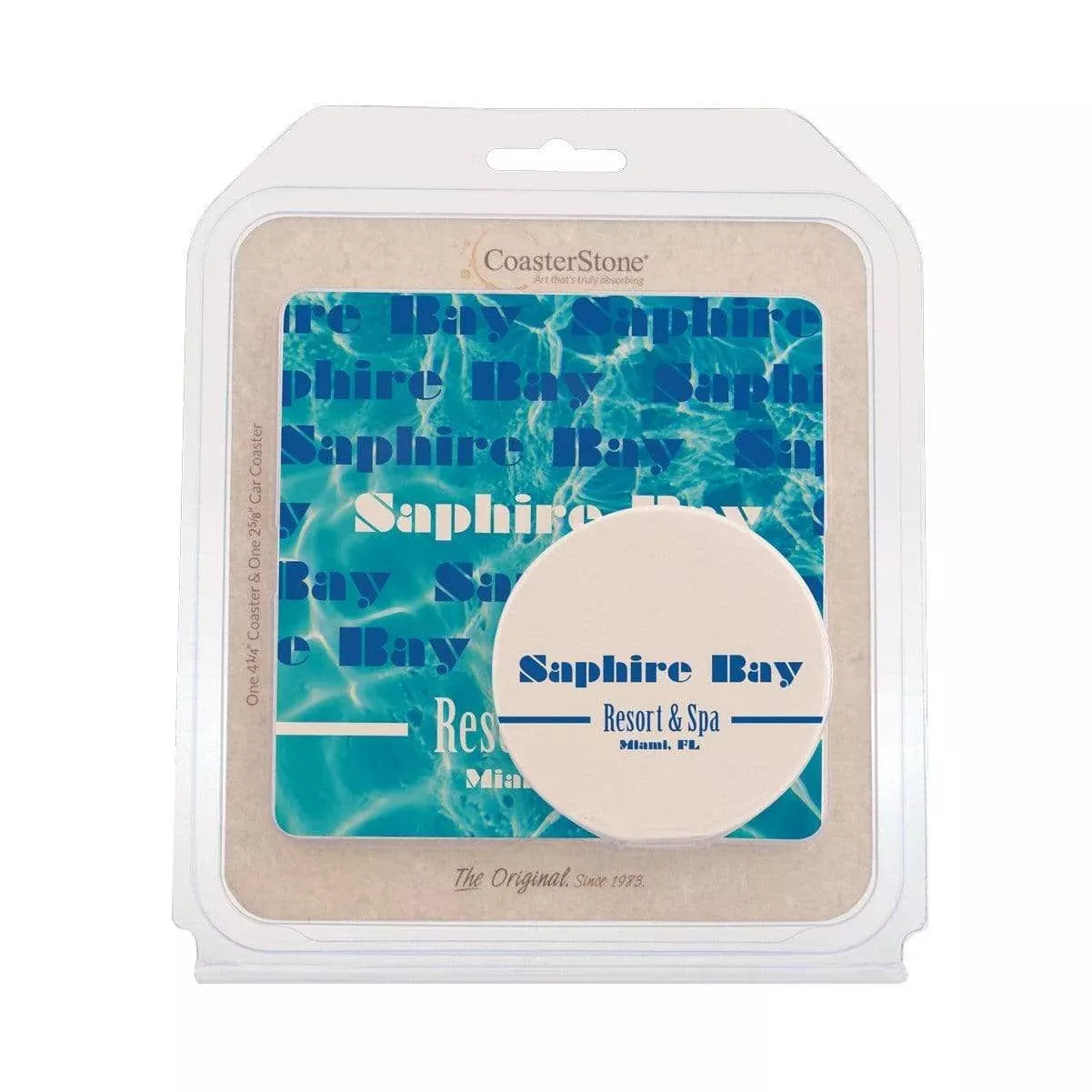 CoasterStone - Absorbent Coaster/Car Coaster Square Combo Pack
