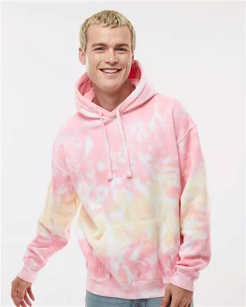 Colortone 8777 Unisex Tie-Dyed Hooded Sweatshirt