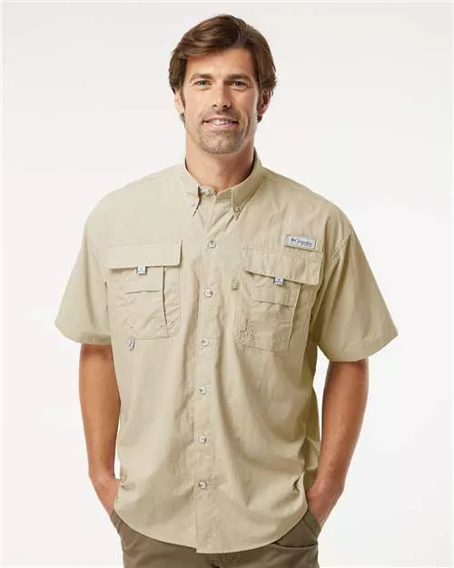 Columbia 101165 PFG Bahama™ II Short Sleeve Shirt With Custom Embroidery