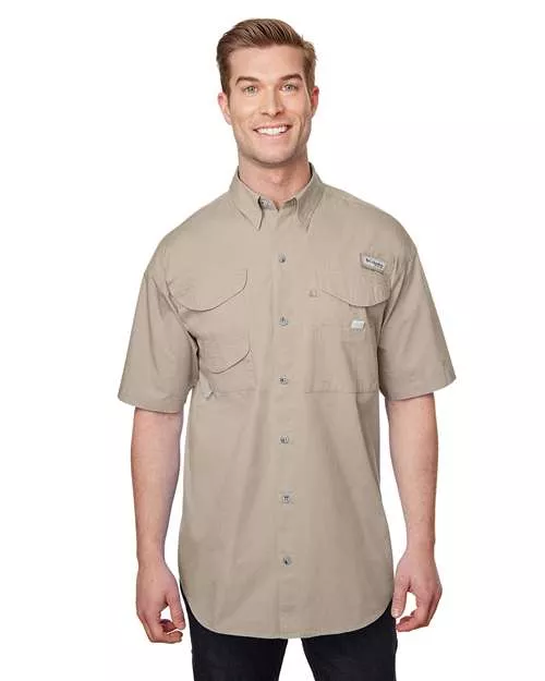 Columbia 7130 Bonehead™ Short Sleeve Shirt With Custom Embroidery