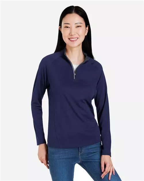 Core 365 CE418W Women's Origin Performance Pique Quarter-Zip Pullover