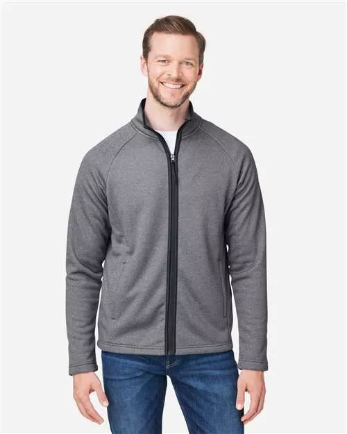 Core 365 CE72 Men's Venture Heathered Stripe Full-Zip Jacket