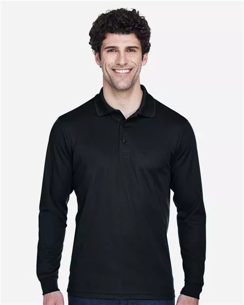 CORE365 88192T Tall Pinnacle Performance Long Sleeve Piqué Polo With Custom Embroidery