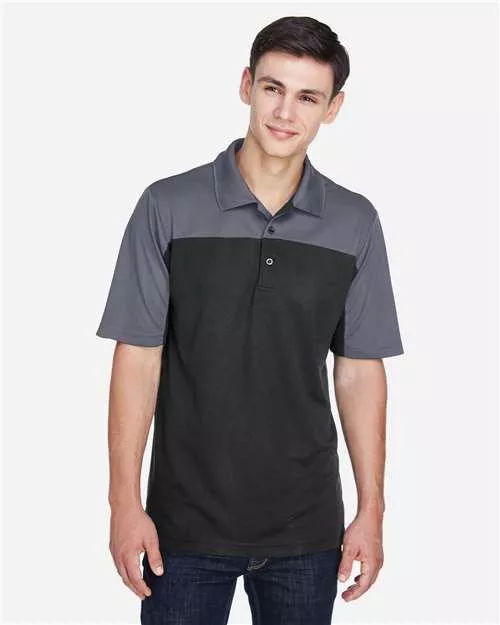 CORE365 CE101 Balance Colorblock Performance Piqué Polo With Custom Embroidery
