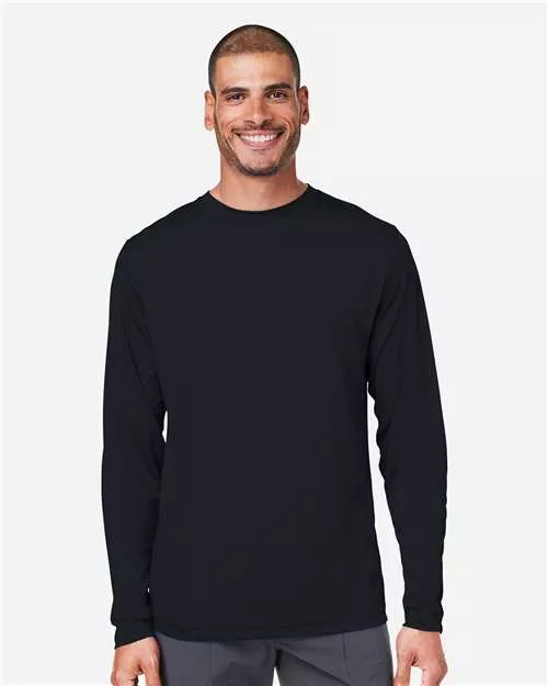 CORE365 CE10L Capital Long Sleeve Performance T-Shirt With Custom ScreenPrint