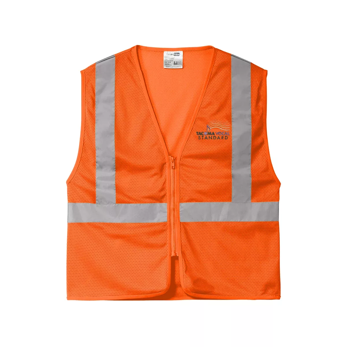 CornerStone ANSI 107 Class 2 Economy Mesh Zippered Vest