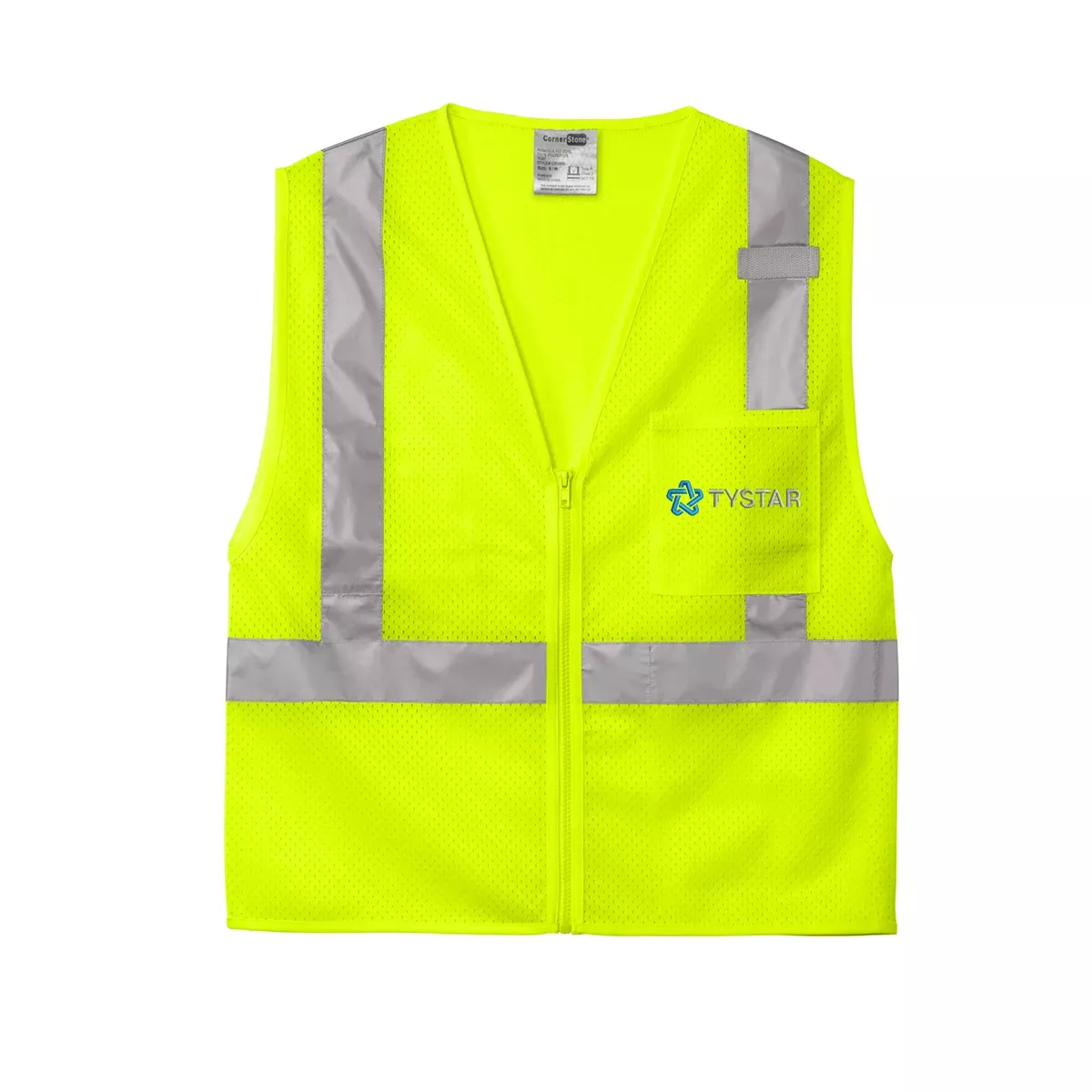 CornerStone ANSI 107 Class 2 Mesh Zippered Vest