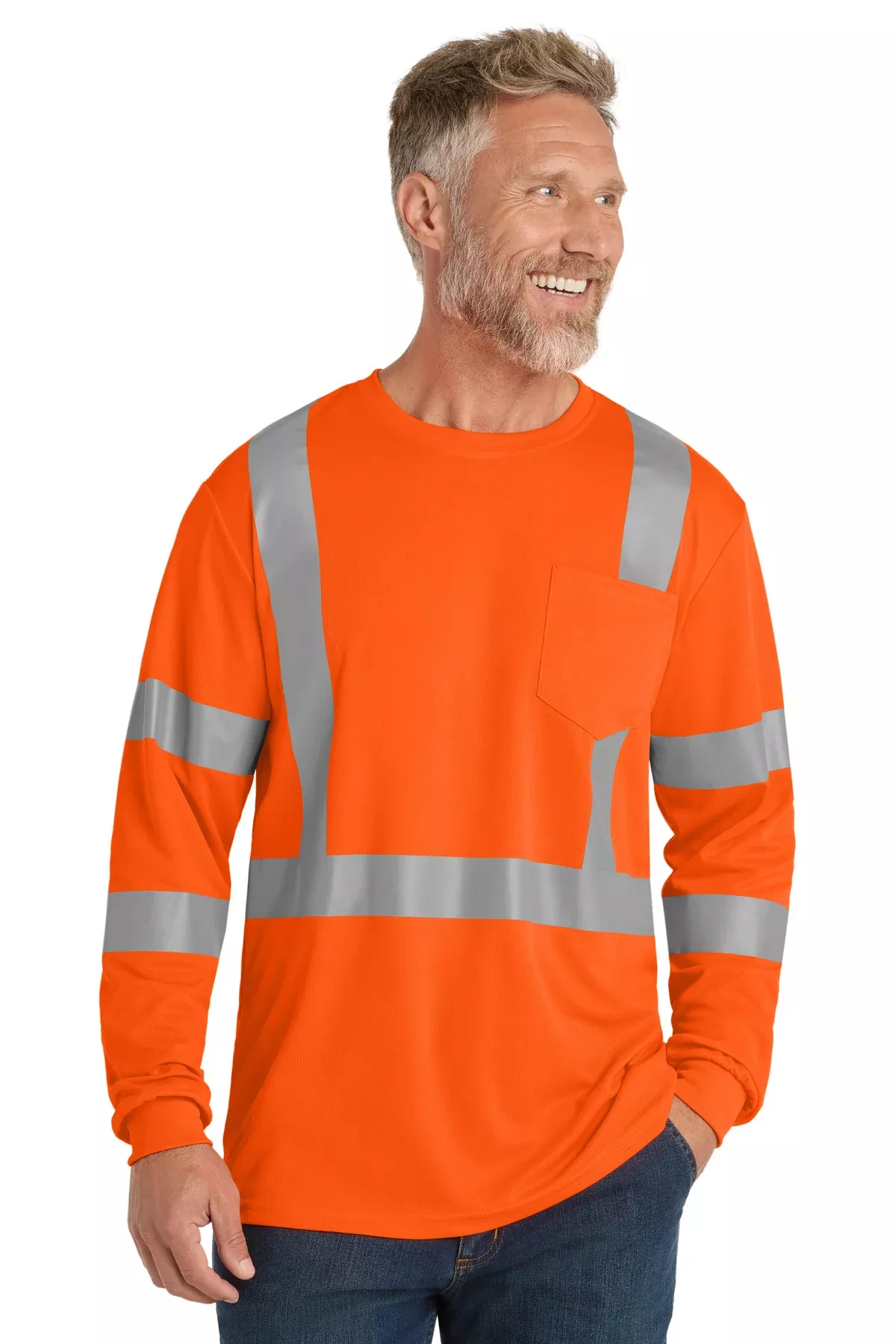 CornerStone CS203 | Tee | ANSI 107 Class 3 Mesh Long Sleeve