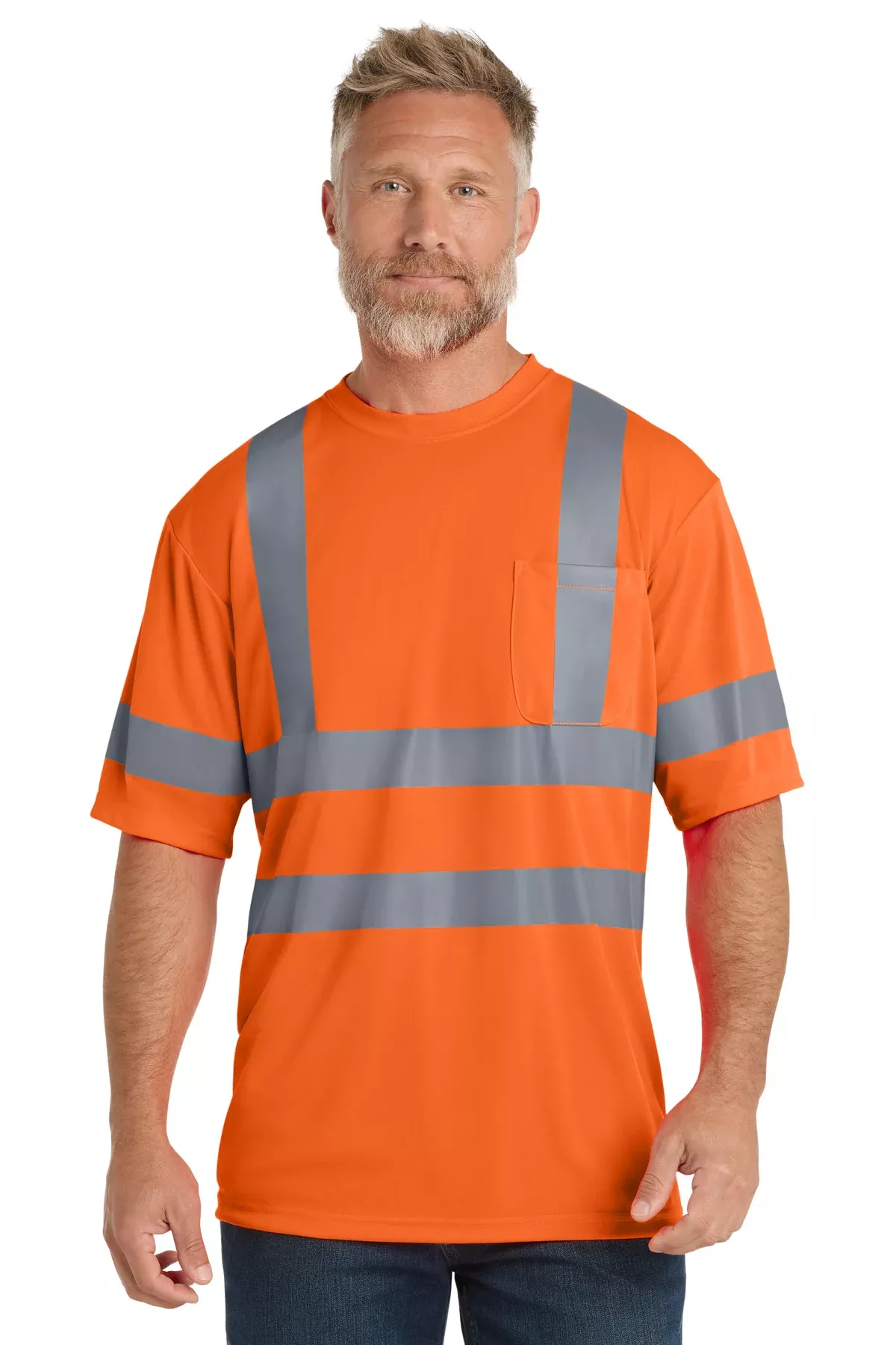 CornerStone CS408 | Tee | ANSI 107 Class 3 Short Sleeve Snag-Resistant Reflective