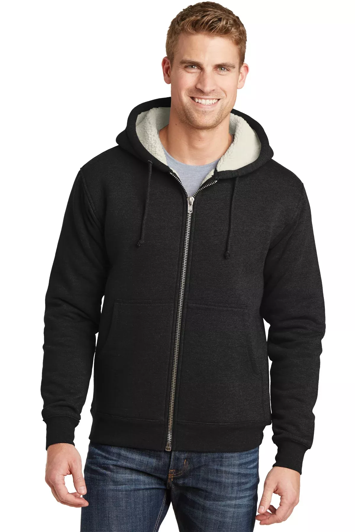 CornerStone CS625 | Jacket | Heavyweight Sherpa-Lined Hooded Fleece