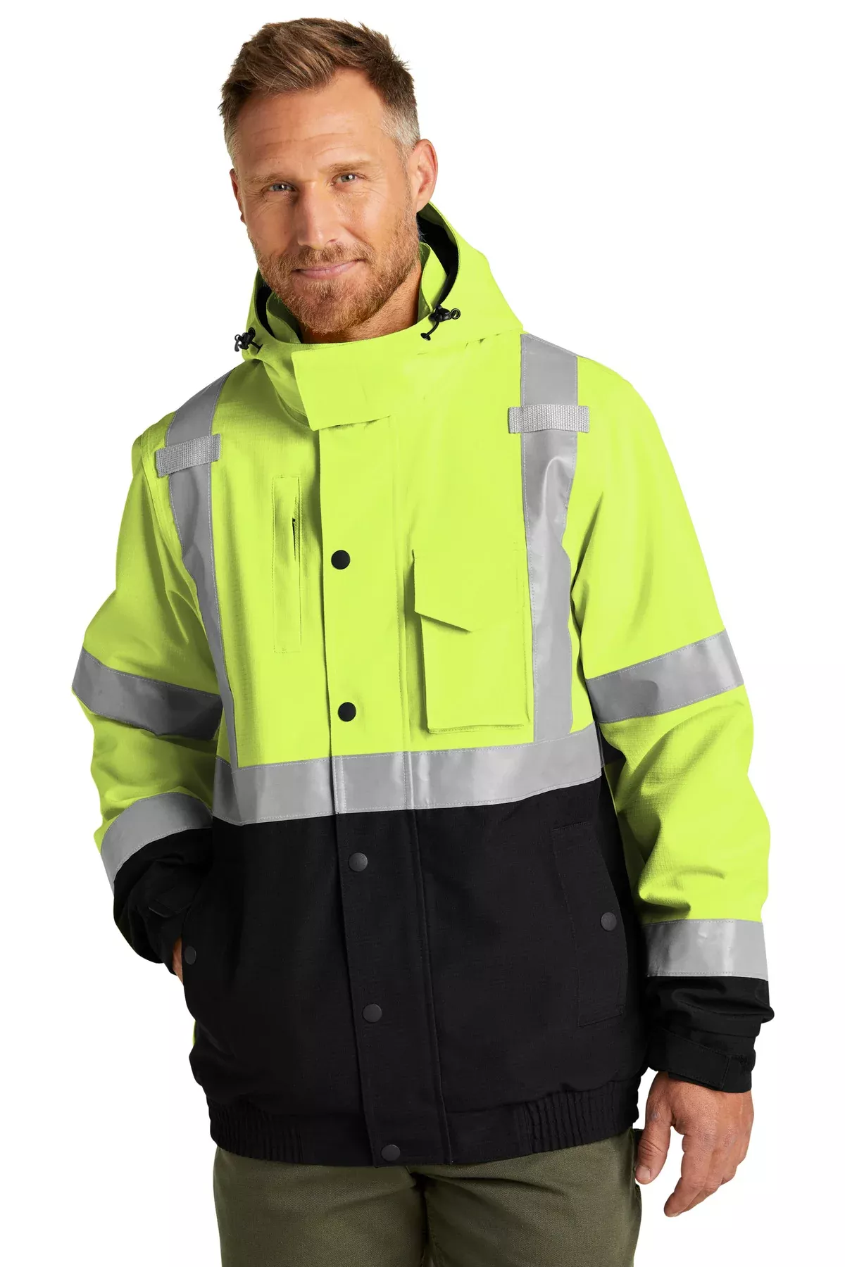 CornerStone CSJ501 | Bomber Jacket | ANSI 107 Class 3 Waterproof Insulated Ripstop