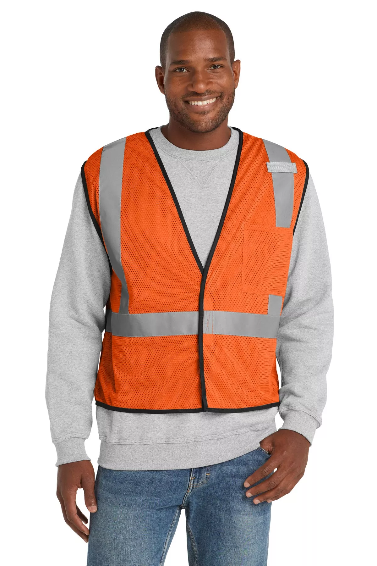 CornerStone CSV100 | Vest | ANSI 107 Class 2 Economy Mesh One-Pocket